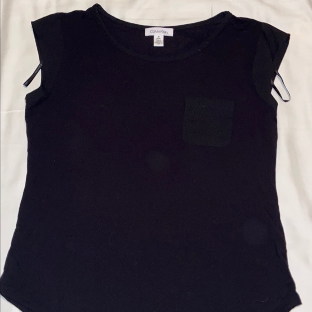 Calvin Klein Women’s Pocket Tee Ultrasoft